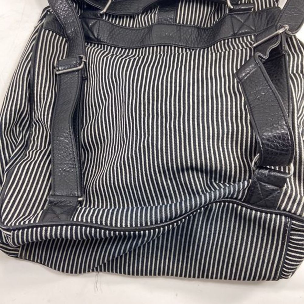 Vans womens hobo backpack Black and white fabric with black leather trim - Picture 12 of 16